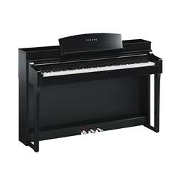 Yamaha Clavinova CSP-170 Natural Wood X Tablet Controlled Smart Piano - Polished Ebony
