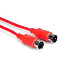 Hosa MID-303RD MIDI Cable - Red 3ft