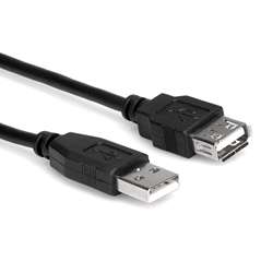 Hosa USB-205AF High Speed USB Extension Cable Type A to Type A - 5ft