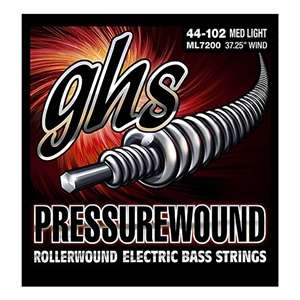 GHS M7200 Pressurewound Medium 4-String Bass Strings (37.25" winding)