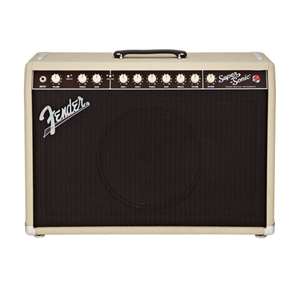 Fender Super Sonic 22 Combo Amplifier - 1x12 22w Blonde with Oxblood Grille Cloth