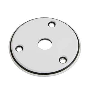 Allparts AP-0614-035 Round Jackplate - White 3-Ply