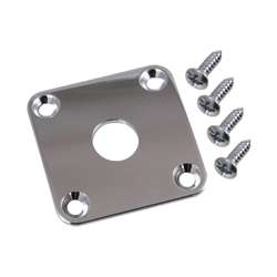 Allparts AP-0633-001 Square Jack Plate for Les Paul - Nickel