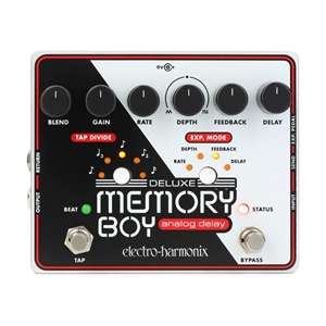 Electro-Harmonix Deluxe Memory Boy Analog Delay Pedal with Tap Tempo