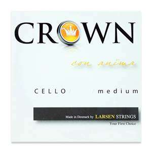 Larsen Crown Cello String Set - 4/4 Scale Medium Tension