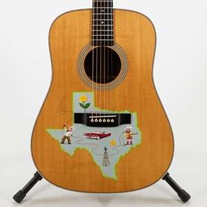 Martin D-28 Acoustic Guitar - Texas painting by Robert Armstrong