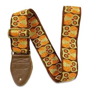 Souldier Strap - Brown Owls on Nutmeg with Warm Brown Leather