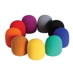 On-Stage ASWS58C9 - (9 Pack) Foam Windscreen, Multi Color