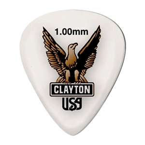 Clayton Standard Shape Acetal Pick 1.00mm - 12 Pack