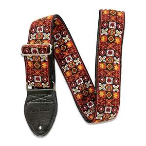 Souldier Strap - Woodstock Red with Black Leather