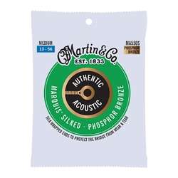 Martin Authentic Acoustic Marquis® Silked Strings, Medium 92/8 Phosphor Bronze