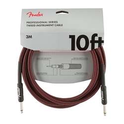 Fender Professional Series Instrument Cables - 10' Red Tweed