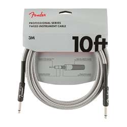 Fender Professional Series Instrument Cable - 10' White Tweed