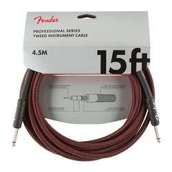 Fender Professional Series Instrument Cable - 15' Red Tweed