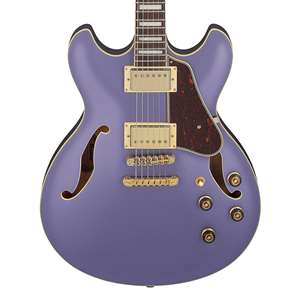 Ibanez Artcore Series AS73G Semi-hollowbody Electric Guitar -  Metallic Purple Flat with Rosewood Fingerboard