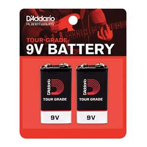D'Addario 9 Volt Batteries - 2 Pack