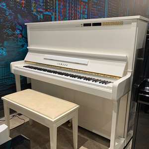 1990 Yamaha MX100 Upright Acoustic Piano - Polished White