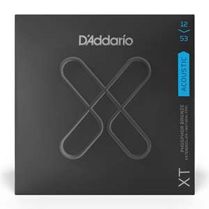 D'Addario XT Phosphor Bronze Coated Acoustic Guitar Strings - Light (12-53)