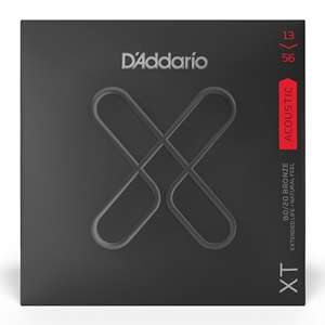 D'Addario XT 80/20 Bronze Coated Acoustic Guitar Strings - Medium (13-56)