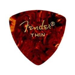 Fender 346 Shape Classic Celluloid Picks (Thin) - Tortoise Shell 12 Pack