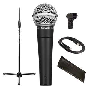 Shure SM58-CN-BTS Stage Performance Microphone Kit with Stand and Cable