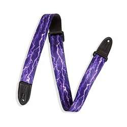 Levy's Purple Bolt, 1.5" Kids Guitar Strap