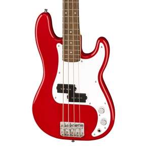 Squier Mini Precision Bass - Red with Laurel Fingerboard