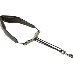 Protec LC310M - 18-22" Leather Saxophone Neckstrap with Metal Snap and Comfort Bar