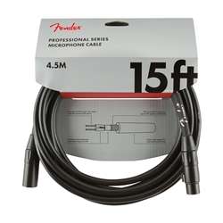 Fender Professional Series Microphone Cable - 15ft, Black