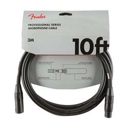 Fender Professional Series Microphone Cable - 10ft, Black