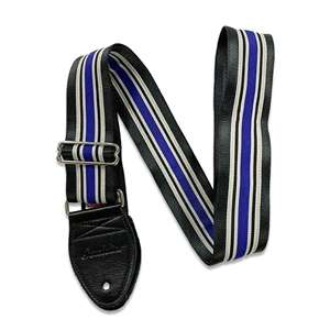 Souldier Strap - Blueray Stripe with Black Leather