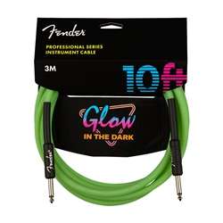 Fender Professional Glow in the Dark Cable - 10ft
 Green