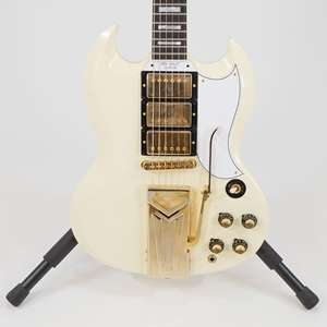 Gibson 60th Anniversary 1961 Les Paul SG Custom With Sideways Vibrola - Polaris White