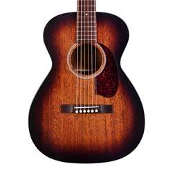 Guild M-20E Concert Acoustic-Electric Guitar - Vintage Sunburst Mahogany Top with Mahogany Back and Sides