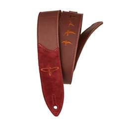 PRS Premium Leather Strap - Burgundy