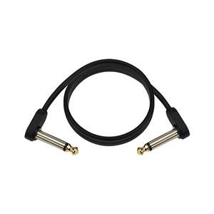 D'Addario Right Angle 2ft Flat Patch Cable