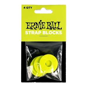 Ernie Ball Strap Blocks 4 Pack - Green