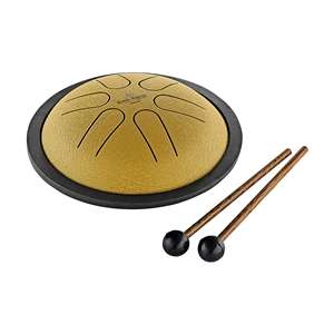 Meinl Sonic Energy Mini Steel Tongue Drum B Major, 6 Notes - Gold