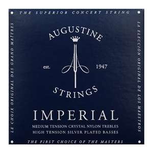 Augustine Imperial Blue High Tension Nylon Guitar Strings