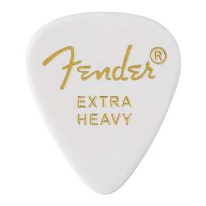 Fender Classic Celluloid 351 Shape - White Extra Heavy (12 Pack)