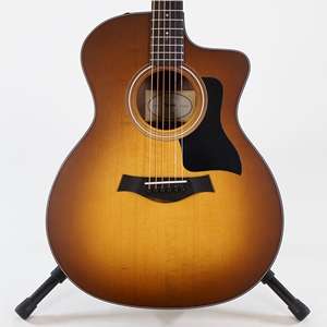 Taylor 114CE-SB Grand Auditorium Cutaway Acoustic-Electric Guitar - Sunburst Spruce Top with Walnut Back and Sides