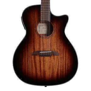 Alvarez AG66CESHB-DELUXE Artist Series Grand Auditorium Acoustic-Electric Guitar - Shadowburst Mahogany Top with Mahogany Back and Sides