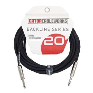 Gator Backline Series 20 Foot Instrument Cable - Straight / Straight