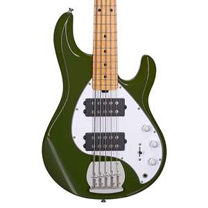 Sterling StingRay Ray 5HH - Olive Green with Maple Fingerboard