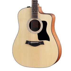 Taylor 100-Series 110ce-S Dreadnought Acoustic-Electric Guitar - Spruce Top with Layered Sapele Back and Sides
