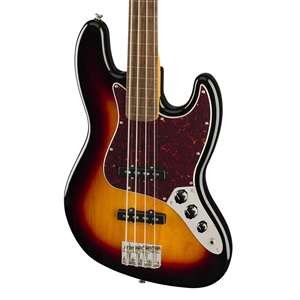 Squier Classic Vibe '60s Jazz Bass Fretless - 3-Color Sunburst with Laurel Fingerboard