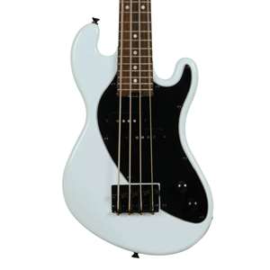 Kala UBASS-SB-LB-FS Short Scale Solid Body Fretted U-Bass - Powder Blue with Laurel Fingerboard