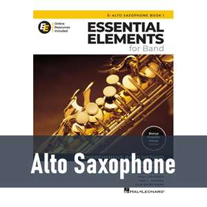 Essential Elements for Band with Online Resources - Alto Saxophone (Book 1)