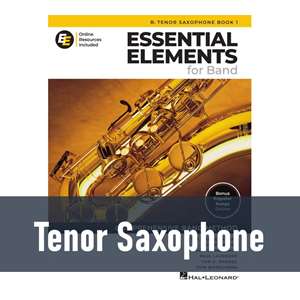 Essential Elements for Band with Online Resources - Tenor Saxophone (Book 1)