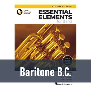 Essential Elements for Band with Online Resources - Baritone and Euphonium B.C. (Book 1)